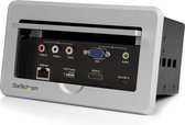 StarTech Inbouw connectiviteitsbox voor vergadertafel - HDMI / VGA / Mini DisplayPort naar HDMI uitgang met USB-snellaadpoort