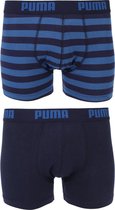 PUMA Stripe Design 1515 Boxershort - 2-pack - Blauw - Maat XL