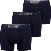 PUMA Boxershort Heren Sueded Cotton - Blauw - Maat XL