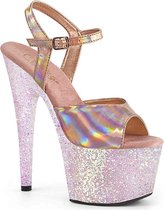 Pleaser Sandaal met enkelband, Paaldans schoenen -37 Shoes- ADORE-709HGG Paaldans schoenen Roze