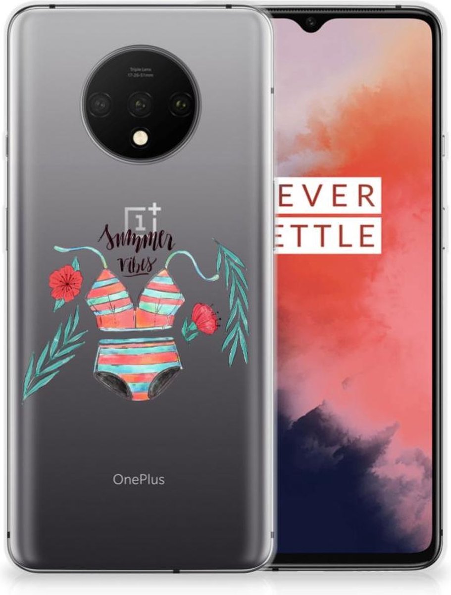 OnePlus 7T Telefoonhoesje met Naam Boho Summer