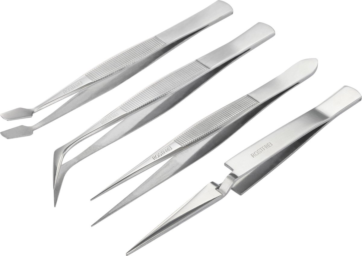 Goedkoopste Basetech BT-2108046 Pincetset 4-delig