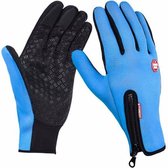 Winter handschoenen- Fietshandschoenen - Winddicht - Waterproof - Maat M - Blauw