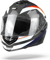 Scorpion EXO-1400 Air Carbon Legione Rood Blauw Integraalhelm - Motorhelm - Maat M