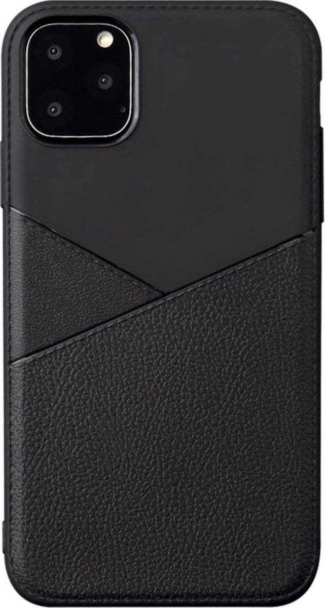 Geschikt voor Luxe Back cover voor Apple iPhone 11 Pro - Zwart - TPU Case - Siliconen Hoesje