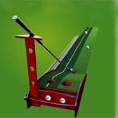 PGM 3m Golf Solid Wood Putter Trainer Practice Set Training Mat