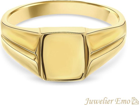 Juwelier Emo - Bague pour enfants en or 14 carats pour garçons - BRILLANT - ENFANT - TAILLE 15.50