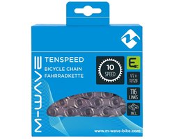 M-Wave 10-speed E-bike ketting - 116 schakels - grijs - snelle installatie - duurzaam en veelzijdig