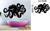 3D Sticker Decoratie OCTOPUS Wall Art Stickers Zwart Muurstickers Voor Kinderkamer Baby Muurstickers Vinilos Paredes Waterdichte Badkamer Decal Muurschildering - Octopus13 / Large