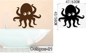 3D Sticker Decoratie OCTOPUS Wall Art Stickers Zwart Muurstickers Voor Kinderkamer Baby Muurstickers Vinilos Paredes Waterdichte Badkamer Decal Muurschildering - Octopus21 / Small