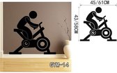 3D Sticker Decoratie Fitness Gym Wall Decal Vinyl Wall Sticker Sport Home Mural Art Home Decor - GYM14 / Small