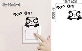 3D Sticker Decoratie DIY Grappig Leuke Dieren Goedkoop Schakelaar Stickers Wall Art Vinyl Decal Woondecoratie Slaapkamer Salon Decoratie - Switch6 / Large