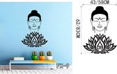 3D Sticker Decoratie Poster Klassieke religie Boeddhisme Boeddha Muurstickers Home Decor Verwijderbare Vinyl Art Sticker voor de woonkamer - FX9 / S