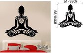 3D Sticker Decoratie Poster Klassieke religie Boeddhisme Boeddha Muurstickers Home Decor Verwijderbare Vinyl Art Sticker voor de woonkamer - FX14 / L