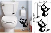 3D Sticker Decoratie Cartoon Black Cat Cute DIY Vinyl Wall Stickers For Kids Rooms Home Decor Art Decals 3D Wallpaper Decoration Adesivo De Parede - CAT10 / Large