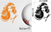 3D Sticker Decoratie Nagelsalon Vinyl Muurtattoo Nagels & Schoonheidssalon Vernis Polish Manicure Muursticker Schoonheidssalon Nagel Bar Raamdecoratie - Salon77 / Small