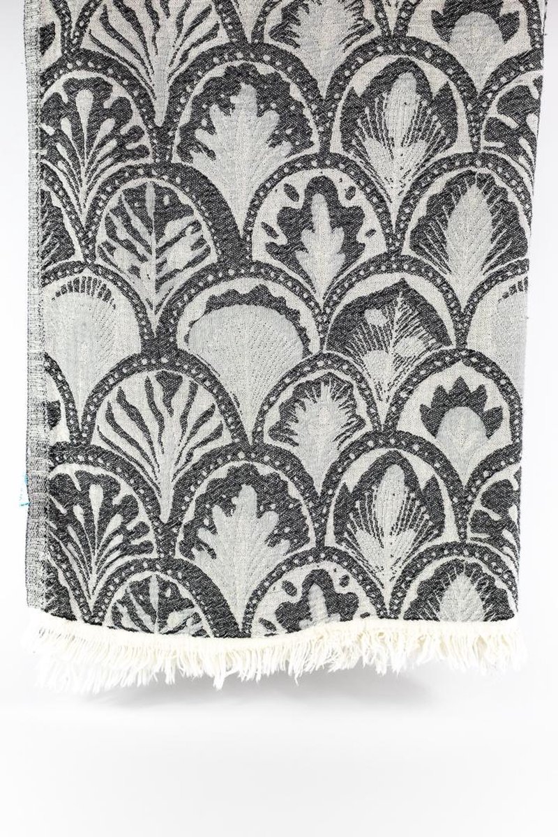 Erine – Turkse hamamdoek – 100x180 cm – katoen – licht & sneldrogend – zwart