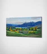 Zwart en Goud Marmer | 60x40 cm | | Canvas schilderij | Zonder lijst | Woonkamer | Slaapkamer | Decoratie | TrendingArt®