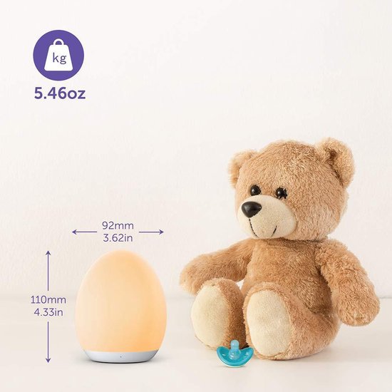 Bol Com Vava Nachtlampje Ledlamp Voor Kinderen En Baby S Sfeerlicht Veilig Voor Baby S