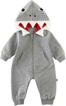 Budino Baby Pyjama Romper Onesie Haai Dier - Grijs - 3 mnd