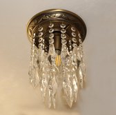 Plafondlamp Crystal Brons