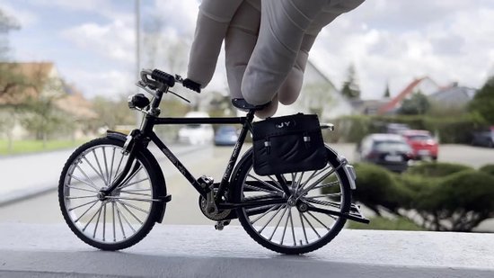 Modèle De Vélo Rétro HERCHR En Métal - Kit Miniature Détaillé Échelle 1:10 Pour Décoration Maison Et Cadeau