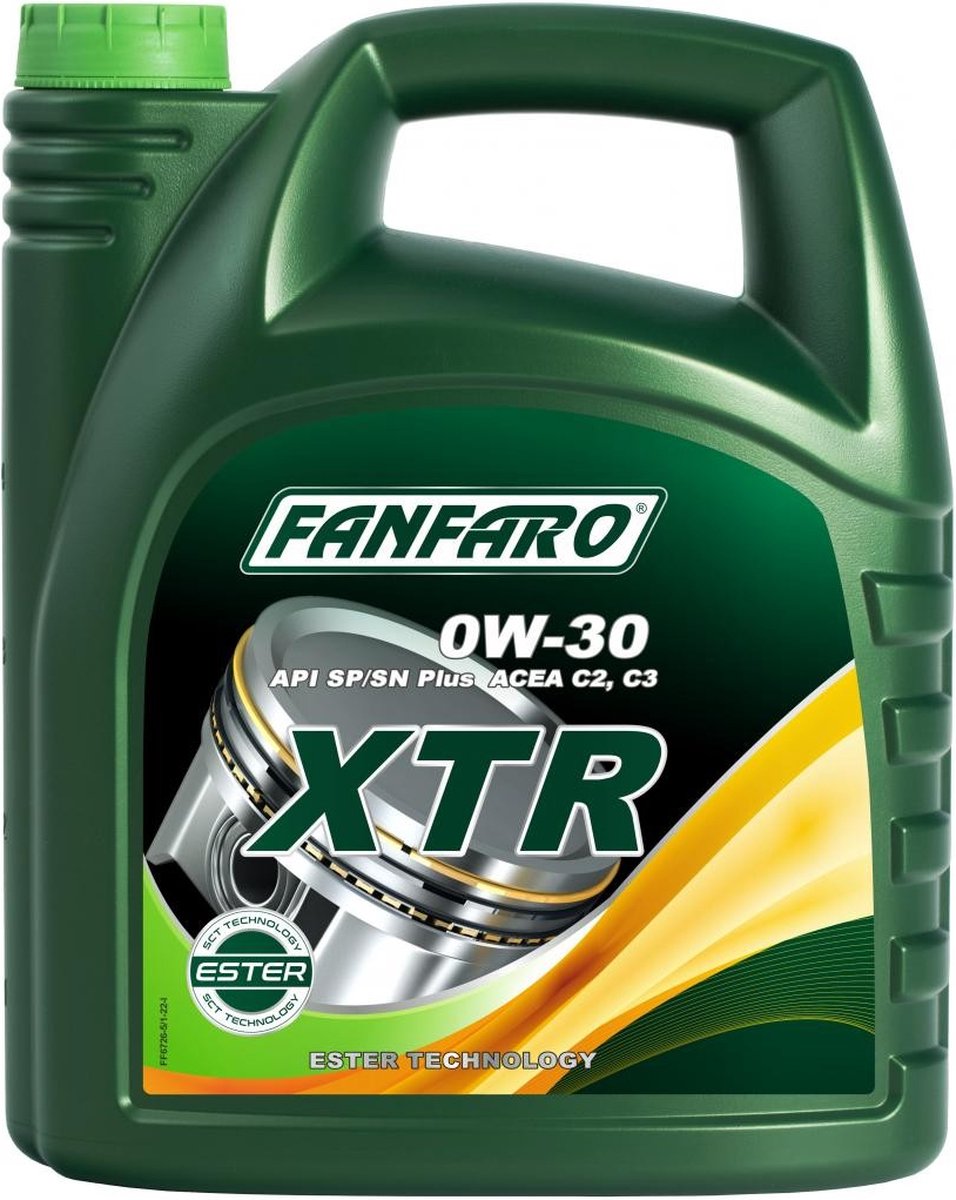 Fanfaro XTR 0W30 olie - Longlife motorolie - gecertificeerd | 5 liter