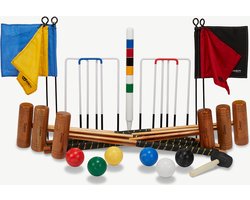 Engelse Tuin Croquet Set - Hout - Voor 6 personen - Geen Tas