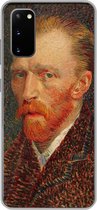 Telefoonhoesje Geschikt voor Samsung Galaxy S20 hoesje - Zelfportret - Vincent van Gogh - Siliconen Telefoonhoesje
