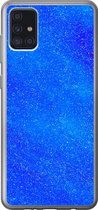 Geschikt voor Samsung Galaxy A52 5G hoesje - Blauw - Abstract - Design - Siliconen Telefoonhoesje