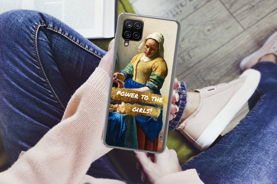 Coque Samsung Galaxy A12 - Melkmeisje - Vermeer - Citation - Siliconen