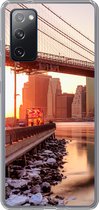 Geschikt voor Samsung Galaxy S20 FE hoesje - New York - Brooklyn - Bridge - Siliconen Telefoonhoesje