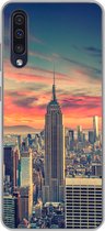 Geschikt voor Samsung Galaxy A50 hoesje - New York - Manhattan - Empire State Building - Siliconen Telefoonhoesje