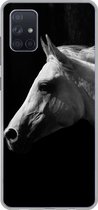Telefoonhoesje Geschikt voor Samsung Galaxy A71 hoesje - Paarden - Dieren - Portret - Siliconen Telefoonhoesje
