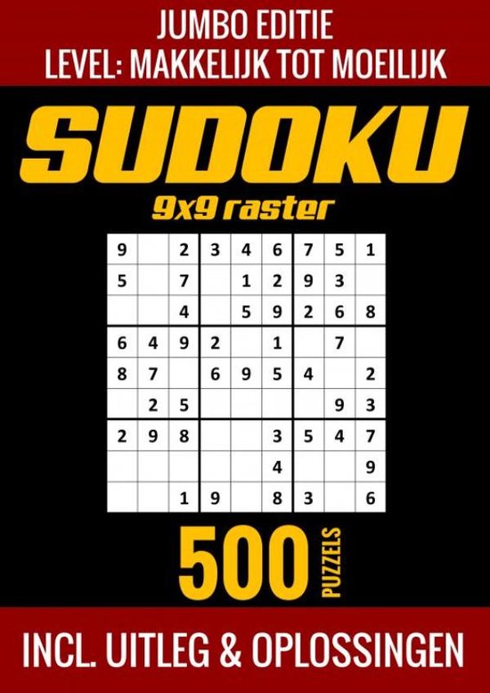 Groter Dan Sudoku - 100 Puzzels voor Beginners - Nr. 34, Sudoku