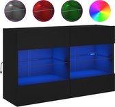 vidaXL-Tv-wandmeubel-met-LED-verlichting-98,5x30x60,5-cm-zwart