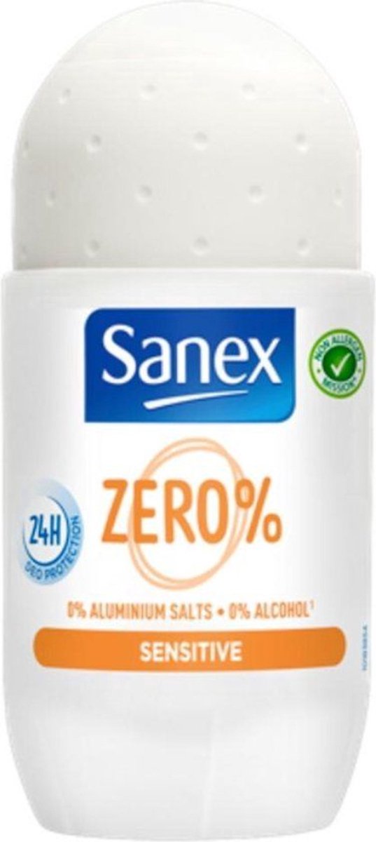 Goedkoopste Sanex - Deodorant - Roller - Zero - Sensitive - 50ml
