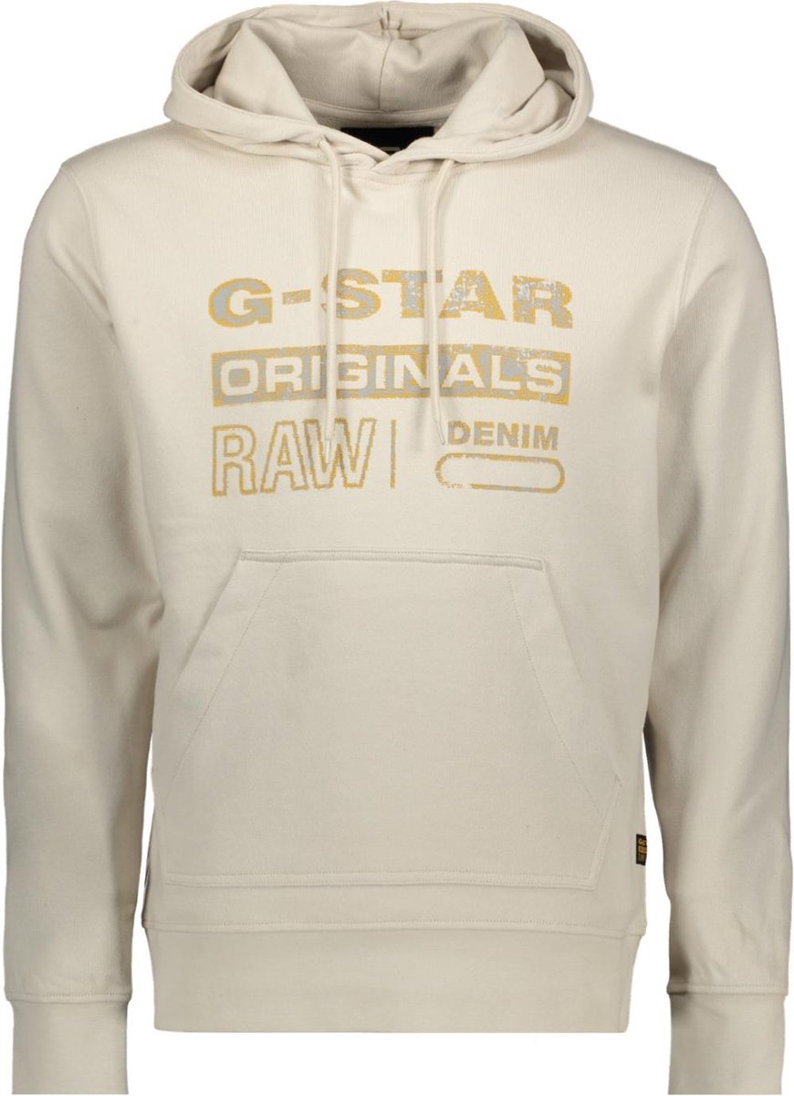 G-Star RAW Trui Distressed Originals Hdd Sw D24414 D562 1603 Whitebait Mannen Beige