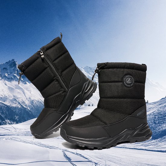 Snowboots Dames-Sneeuwlaarzen Snowboots Zwart-Maat 43