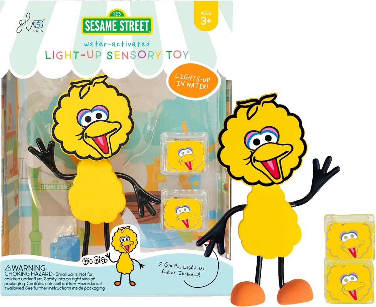 Glopals Light-Up Character Sesamstraat Pino Badspeelgoed GP-FIN-CHAR-BIGBIRD
