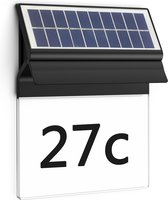 Applique solaire Philips Enkara avec numéro de maison - noire