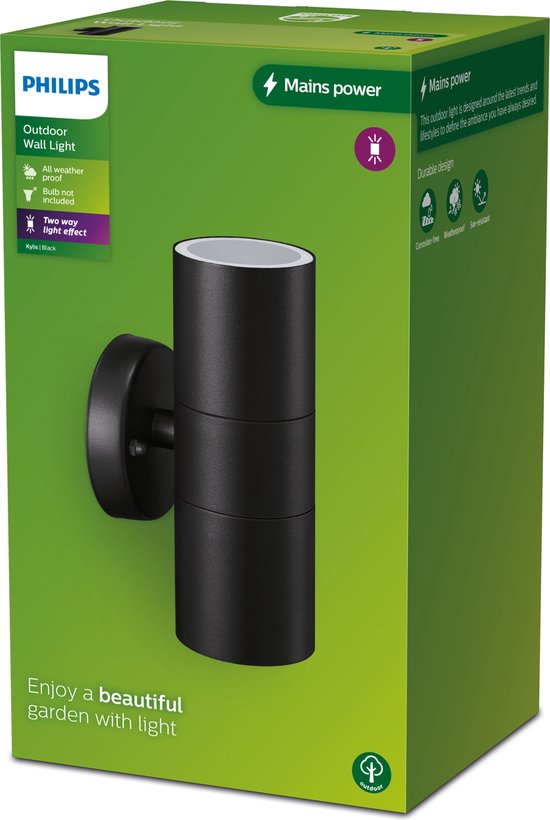 Philips - Wandlamp voor buiten KYLIS 2xGU10/25W/230V IP44