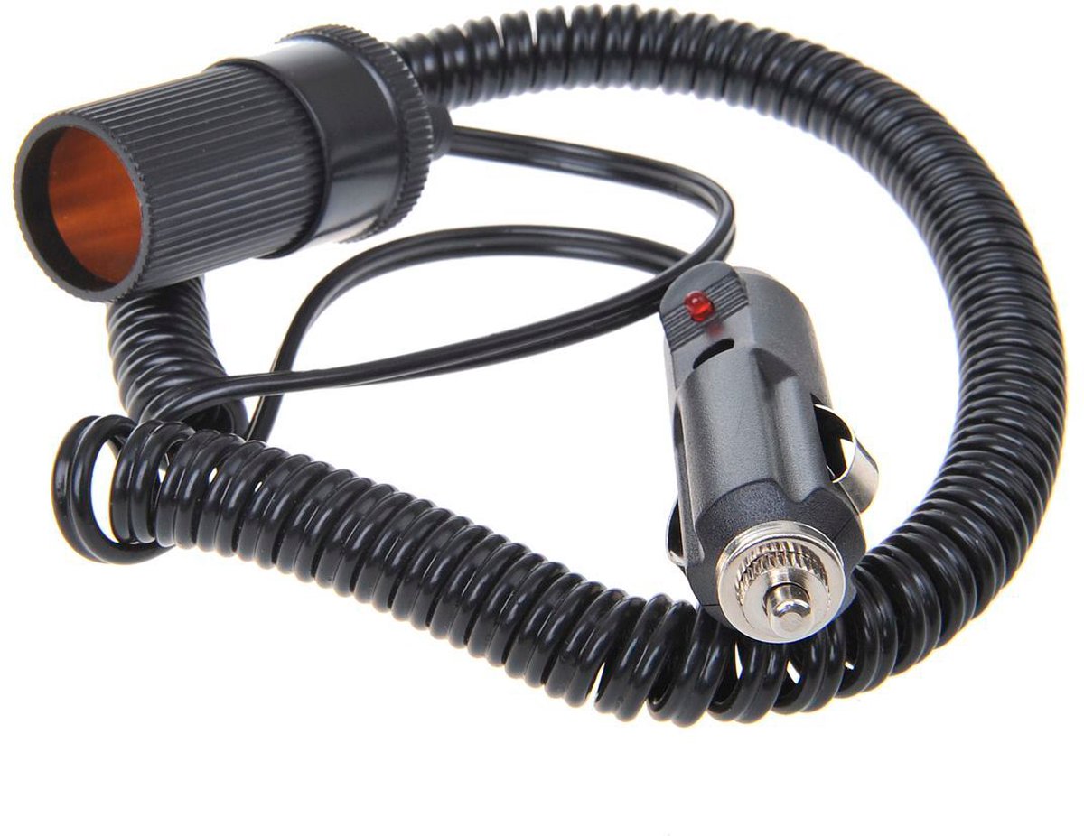 IWH Spiraalverlengkabel 3 meter 12/24 Volt Stroombelasting (max.): 10 A 12 of 24 V=