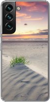 Geschikt voor Samsung Galaxy S22 Plus hoesje - Zonsondergang in een landschap in Nederland - Siliconen Telefoonhoesje