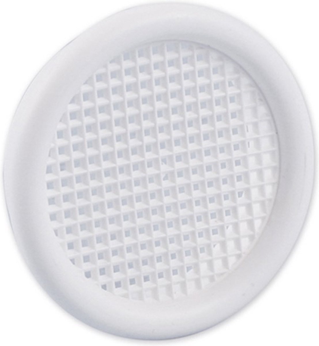 Nedco BV Ventilatierooster ø 45mm met kraag PS, kunststof wit