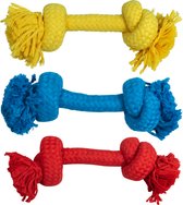 Jack And Vanilla Playscent touw Baconsmaak - Honden speelgoed - Playscent Touw - Bacon - Blauw - 25cm