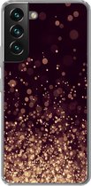Coque Samsung Galaxy S22 - Paillettes légères sur fond flou - Coque de téléphone en Siliconen