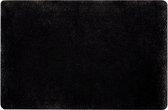 Tapis de sol/tapis de bain Spirella - Supersoft - version luxe à poils longs - noir - 60 x 90 cm - Microfibre - Antidérapant - Séchage rapide