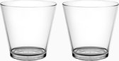 RBDRINKS Cocktailglazen – Plastic Cocktailglazen – Kunststof Cocktailglazen – Kunststof Glazen – Plastic Glazen – 33cl – Wit – 2 Stuks