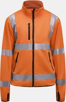 Jobman 5101 Hi-Vis Light Softshell Jacket 65510155 - Oranje - L